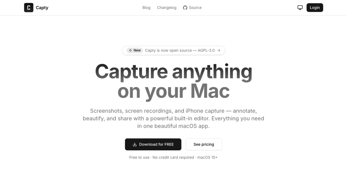 Capty screenshot